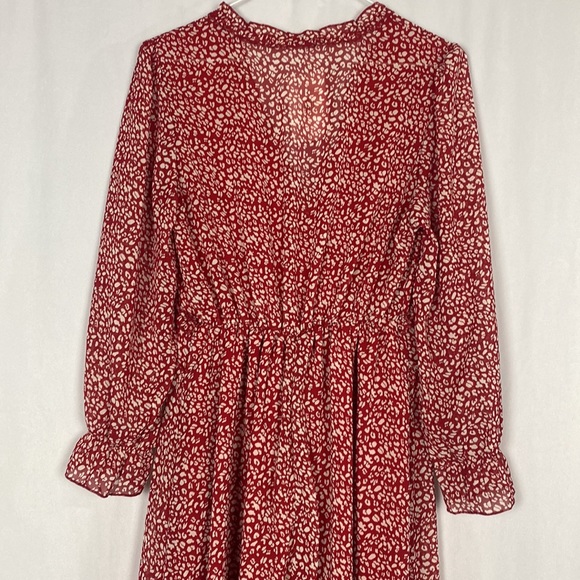 Melody Red and White Capri Midi Dress NWT - Picture 9 of 16
